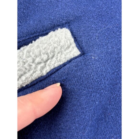 New York Giants NFL Pro Line Jacket L Fleece-Lined Blue & Gray Full Zip - Picture 4 of 6